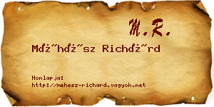 Méhész Richárd névjegykártya